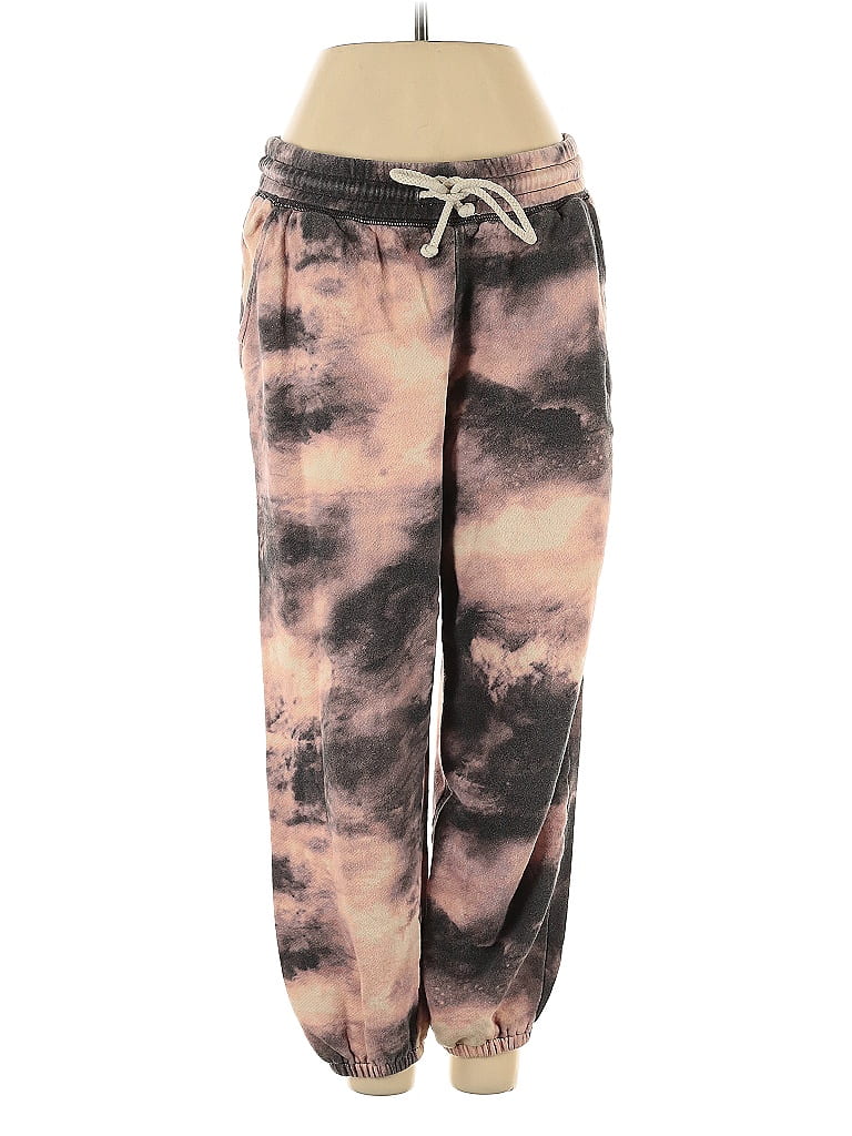 Lou & Grey 100% Cotton Tie-dye Gray Pink Casual Pants Size S - photo 1
