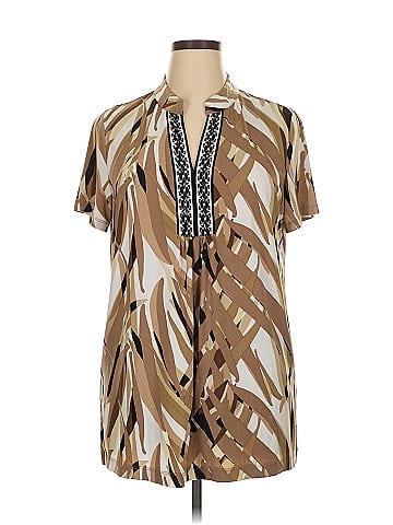 Dana Buchman Short Sleeve Blouse (view 1)