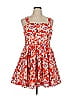 Chelsea28 100% Cotton Floral Red Cocktail Dress Size XL - photo 1