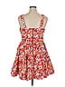 Chelsea28 100% Cotton Floral Red Cocktail Dress Size XL - photo 2