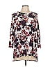 Jones Studio Ivory Purple 3/4 Sleeve Blouse Size L - photo 1