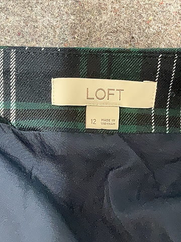 Ann Taylor LOFT Green Formal Skirt Size 12