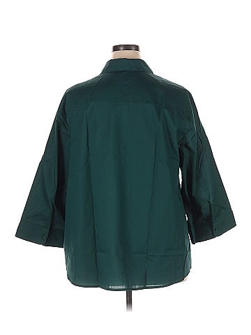 Foxcroft 3/4 Sleeve Button-Down Shirt (view 2)