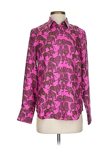 J.Crew Collection Long Sleeve Silk Top (view 1)