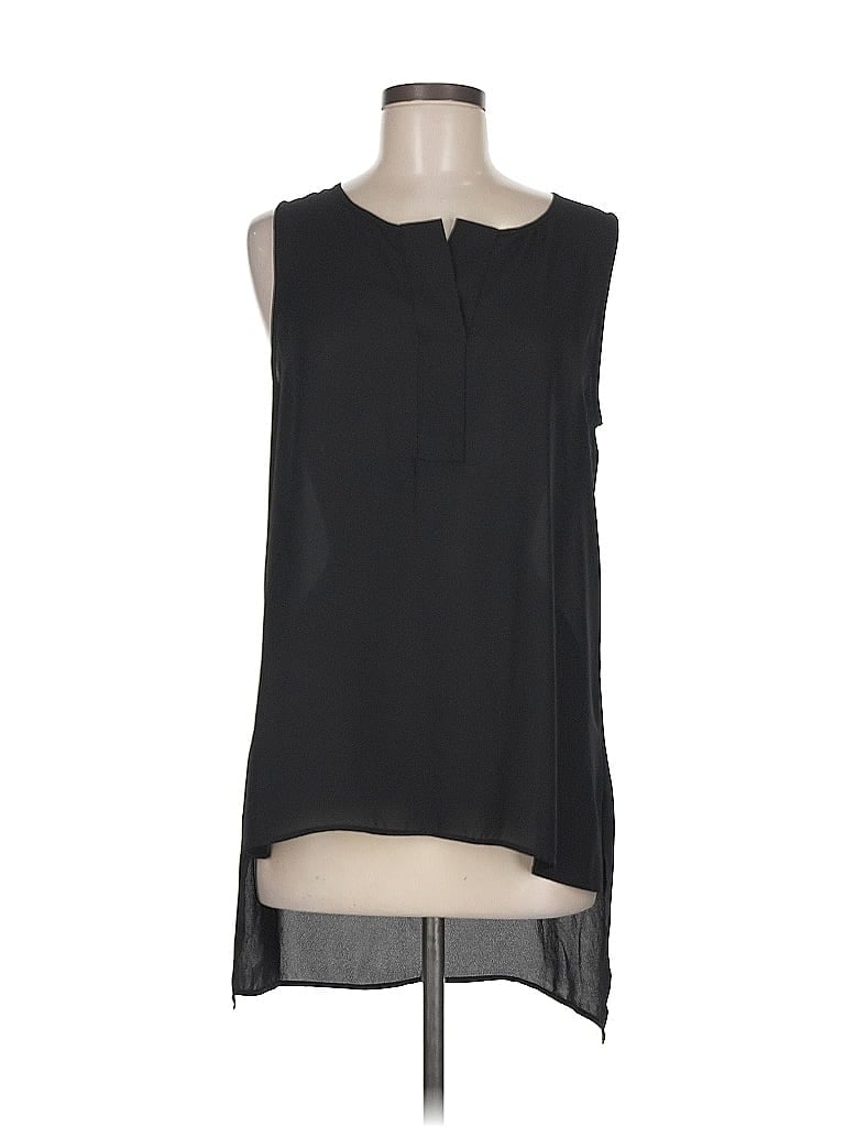 Pre-owned Worthington Sleeveless Blouse In Black