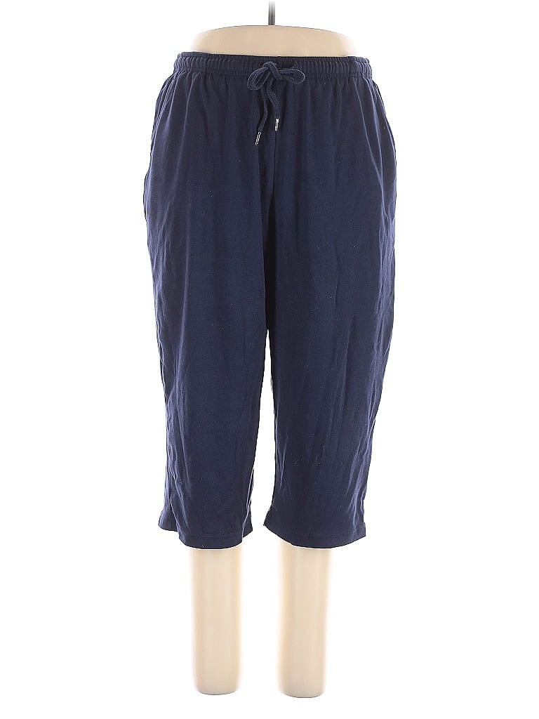 Woman Within Blue Casual Pants Size 18 - photo 1