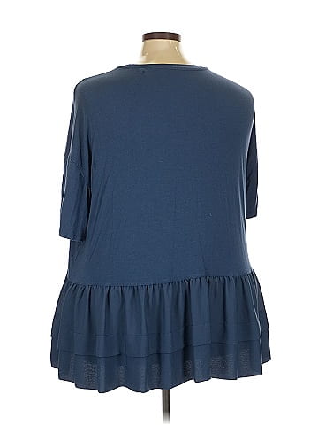 Roaman's 3/4 Sleeve Top (view 2)