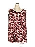 Tua 100% Polyester Burgundy Sleeveless Blouse Size XL - photo 1