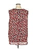 Tua 100% Polyester Burgundy Sleeveless Blouse Size XL - photo 2