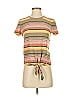 TeXTURE & THREAD Madewell Stripes Tan Short Sleeve T-Shirt Size XS - photo 1