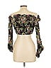 Forever 21 100% Viscose Black 3/4 Sleeve Blouse Size L - photo 2