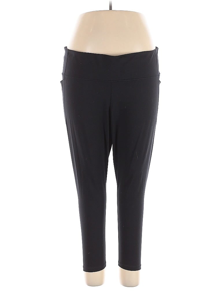 Gap Fit Solid Black Active Pants Size XXL - photo 1