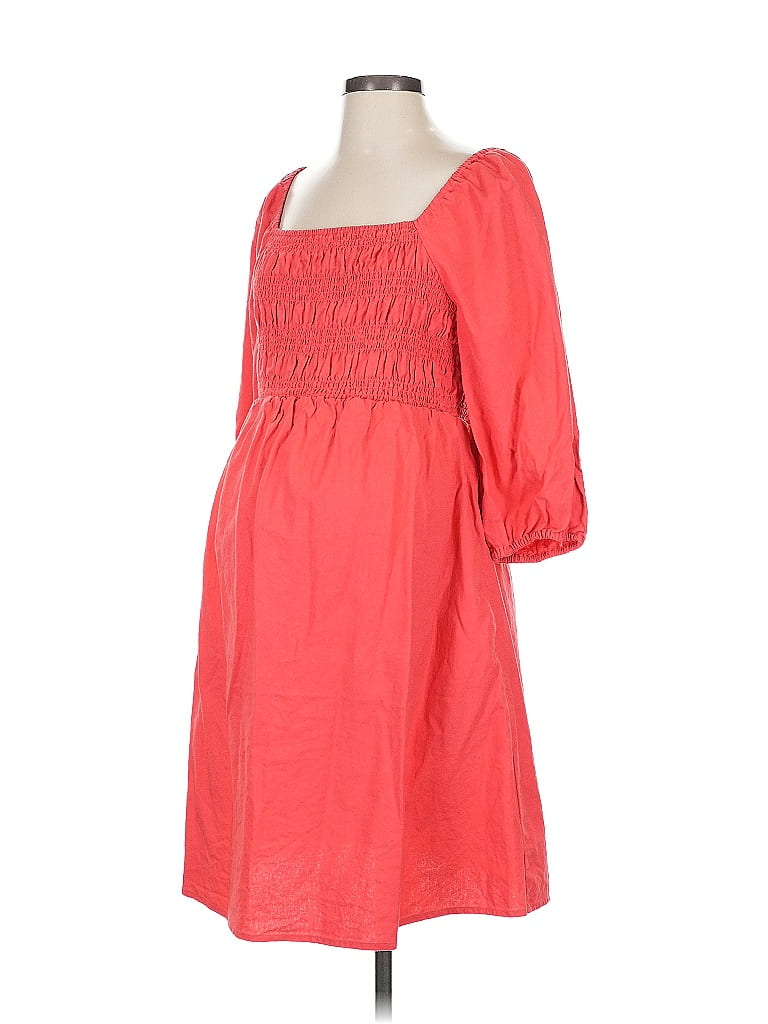 Ingrid + Isabel Orange Casual Dress Size S - photo 1