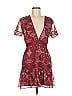 Saylor Paisley Burgundy Cocktail Dress Size M - photo 1