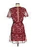 Saylor Paisley Burgundy Cocktail Dress Size M - photo 2