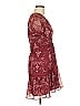 Saylor Paisley Burgundy Cocktail Dress Size M - photo 4