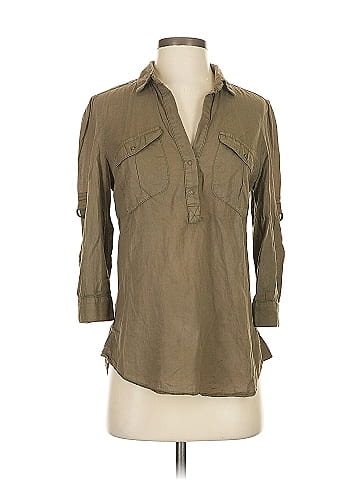 Fei 3/4 Sleeve Button-Down Shirt (view 1)