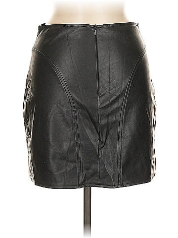 Hey Babe Faux Leather Skirt (view 2)