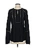 Ecru 100% Rayon Black Long Sleeve Blouse Size S - photo 1