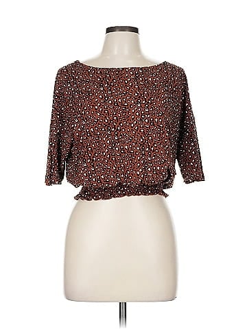 Express One Eleven 3/4 Sleeve Blouse (view 1)