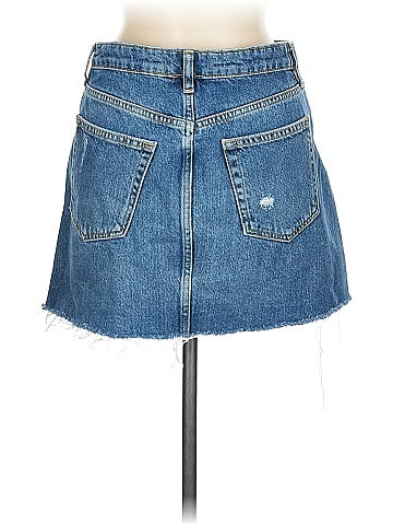 We the Free Denim Skirt (view 2)