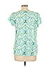 Fresh Produce 100% Cotton Teal Short Sleeve Blouse Size L - photo 2