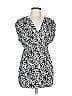 Assorted Brands Silver Black Short Sleeve Blouse Size L - photo 1