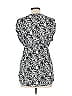 Assorted Brands Silver Black Short Sleeve Blouse Size L - photo 2