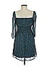 Trixxi 100% Polyester Hearts Teal Casual Dress Size M - photo 2