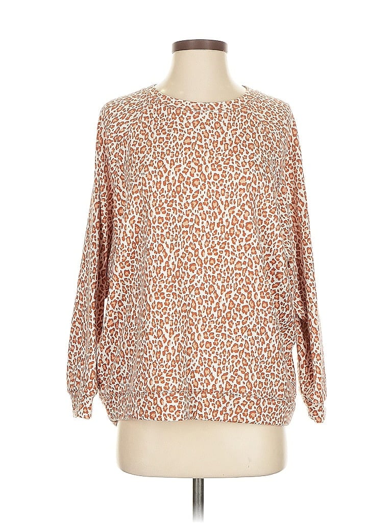 Pre-owned Lou & Grey Pullover Sweater In Orange