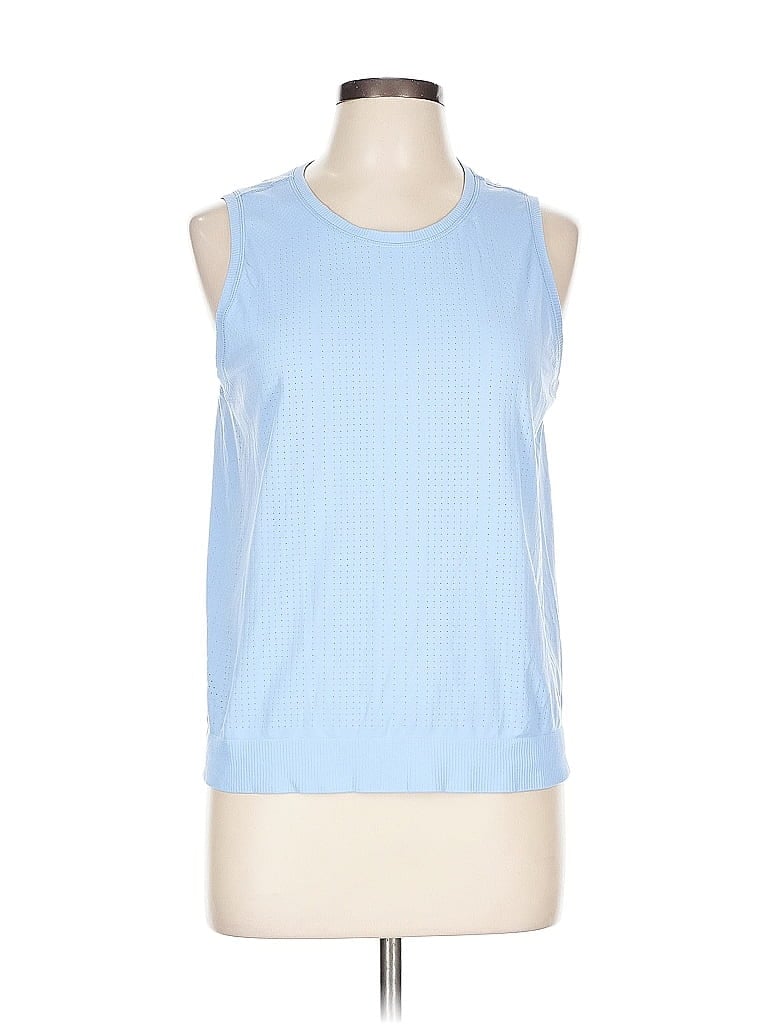 Pre-owned Unbranded Sleeveless T-shirt In Blue