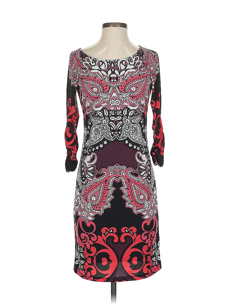 Pre-owned Inc International Concepts Cocktail Dress In Burgundy