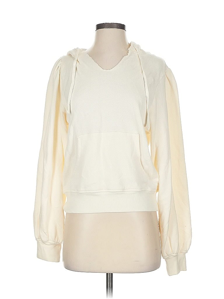 Pre-owned Sincerely Jules For Bandier Pullover Hoodie In White