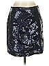 Just Be... Graphic Black Casual Skirt Size P (petite) - photo 1