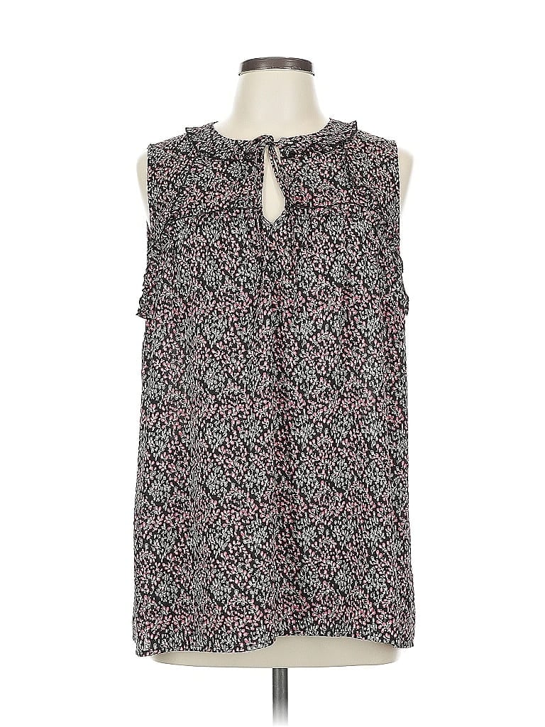 Pre-owned Pleione Sleeveless Blouse In Black