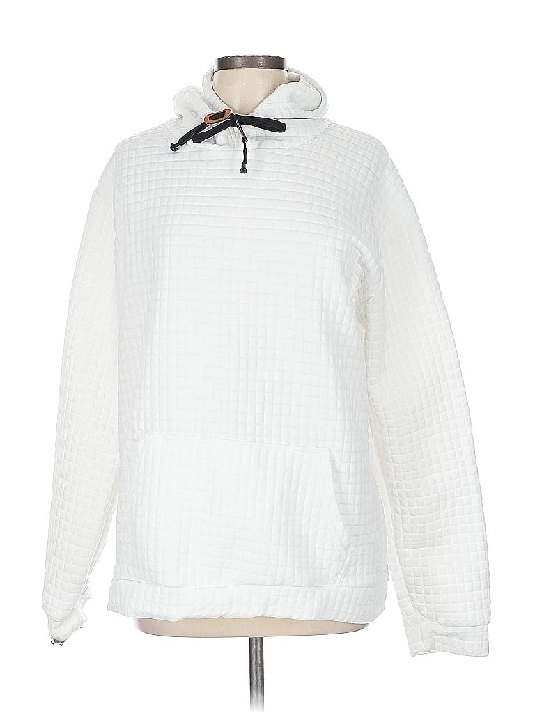 Pre-owned Unbranded Pullover Hoodie In White