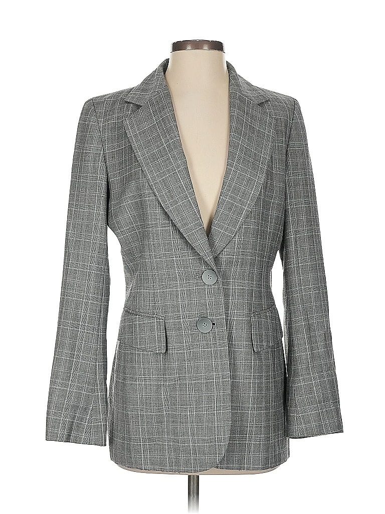 Pre-owned Dana Buchman Blazer Jacket In Gray