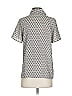 Pleione 100% Polyester Gray Short Sleeve Blouse Size XS - photo 2