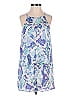 Lavender Brown 100% Rayon Animal Print Purple Blue Romper Size XS - photo 1