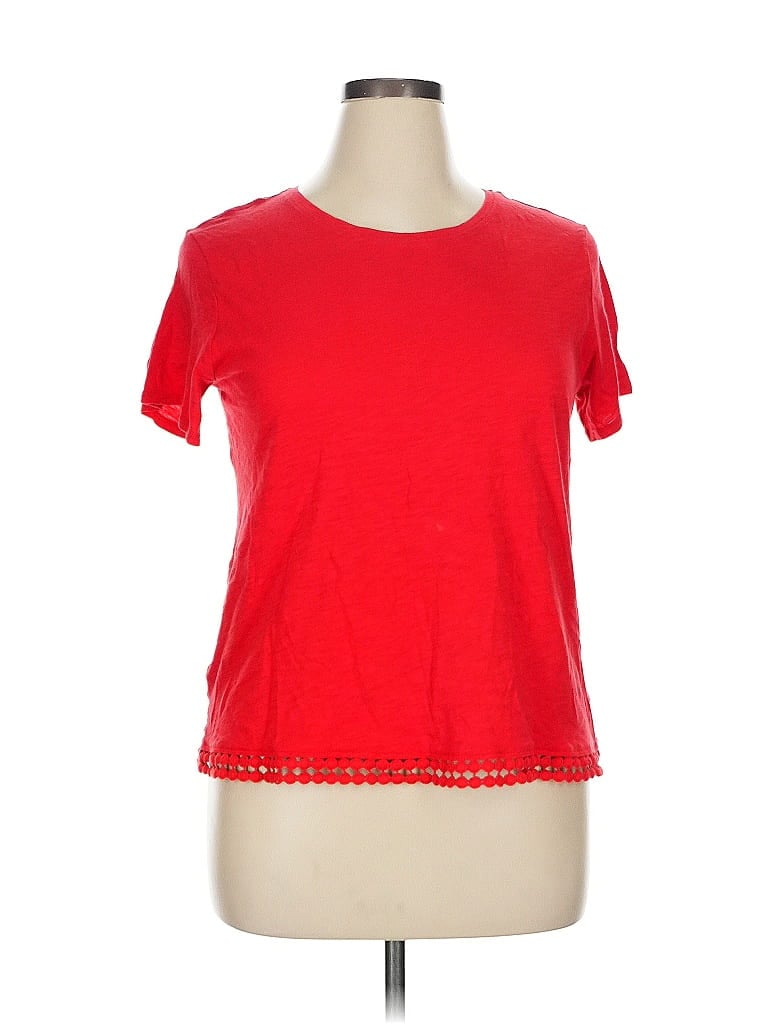 Pre-owned Eddie Bauer Short Sleeve T-shirt In Red