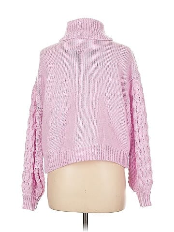 Woven Heart Turtleneck Sweater (view 2)