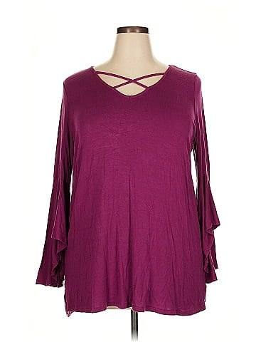 Roaman's 3/4 Sleeve Top (view 1)