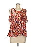 Haley K. Orange Short Sleeve Blouse Size M - photo 1