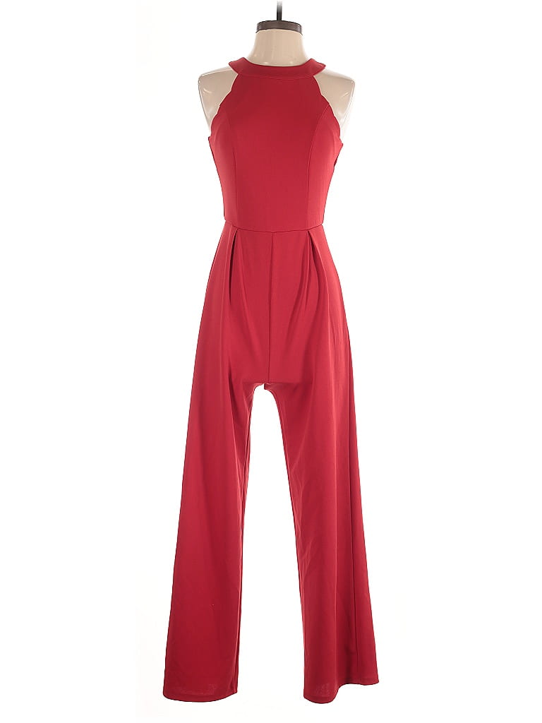 Mi ami Solid Red Jumpsuit Size S - photo 1