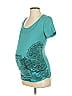 A Pea in the Pod Paisley Teal Short Sleeve T-Shirt Size S - photo 1
