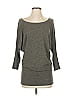 W by Worth 100% Metallic Gray Cardigan Size S - photo 1