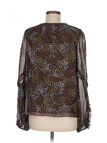 Joie Long Sleeve Silk Top (view 2)