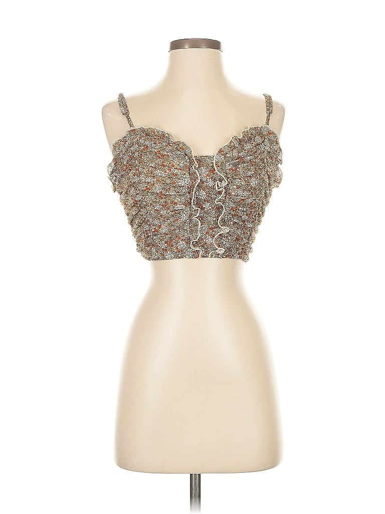 Click to view more detailed imagery on our partner's website Pre-owned Dress Forum Sleeveless Top In Brown