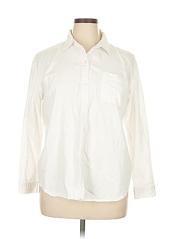 a.n.a. A New Approach Long Sleeve Button-Down Shirt (view 1)