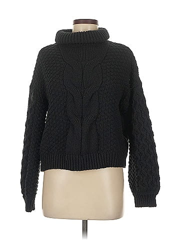 Woven Heart Turtleneck Sweater (view 1)